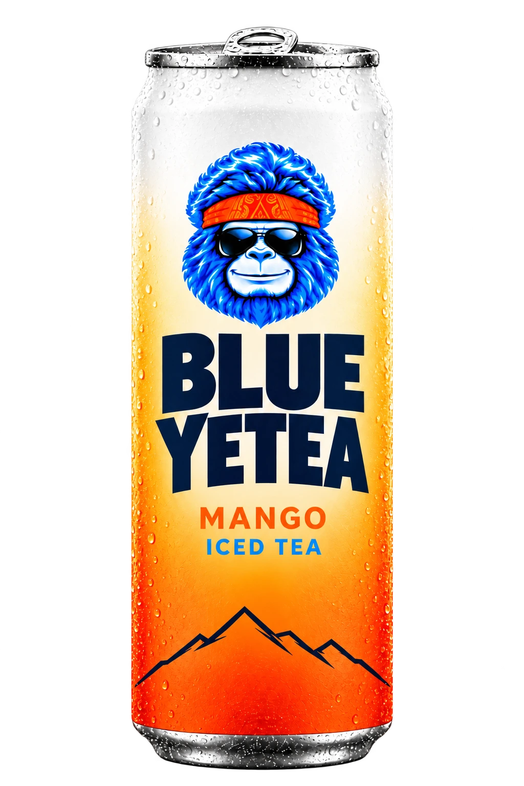 Blue Yetea Mango tall slim can